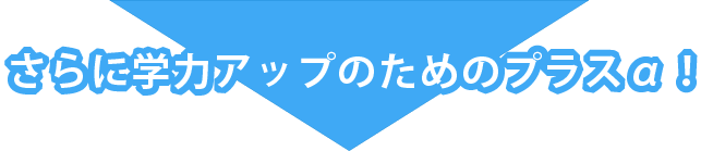 さらに学力アップのためのプラスα